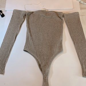 Bodysuit size M brown color , women